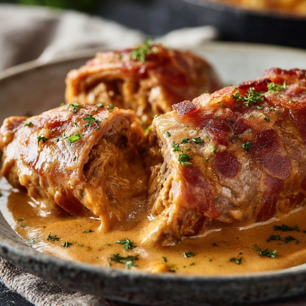 Hausmannskost Rinderrouladen mit Rahmsoße