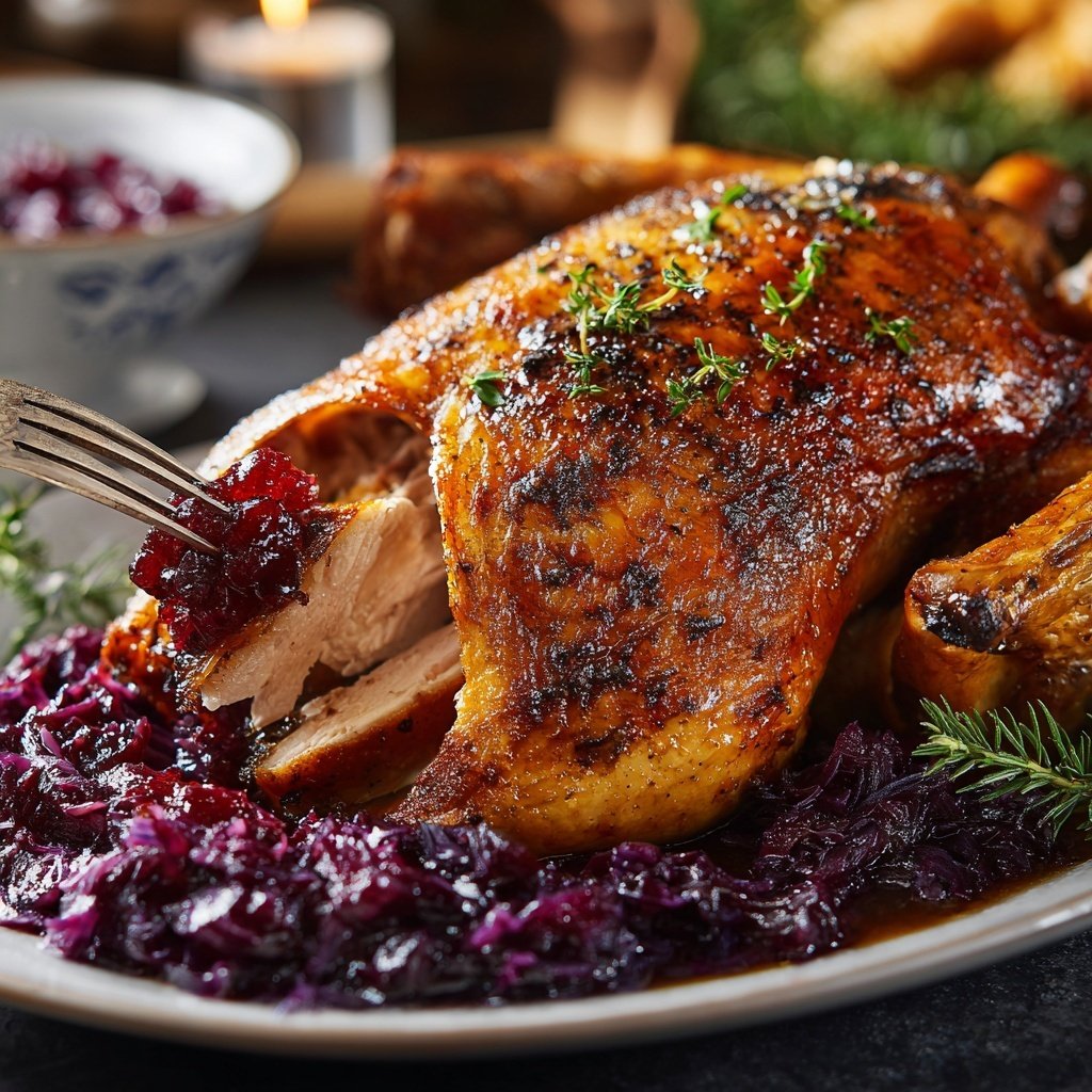 Saisonal & Festlich Weihnachtsgans mit Rotkohl
