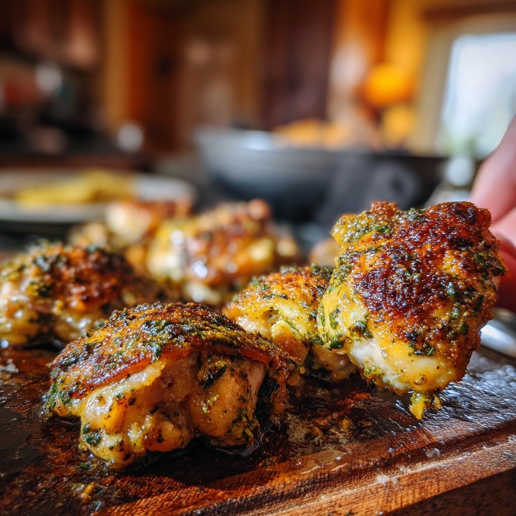 Kalorienarme Ofen Hähnchenschenkel