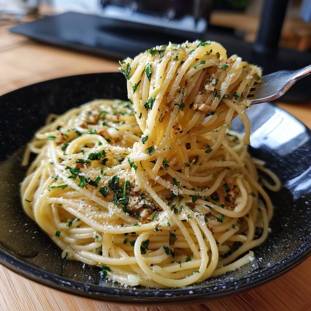 Schnell & Einfach 15-Minuten Knoblauchpasta