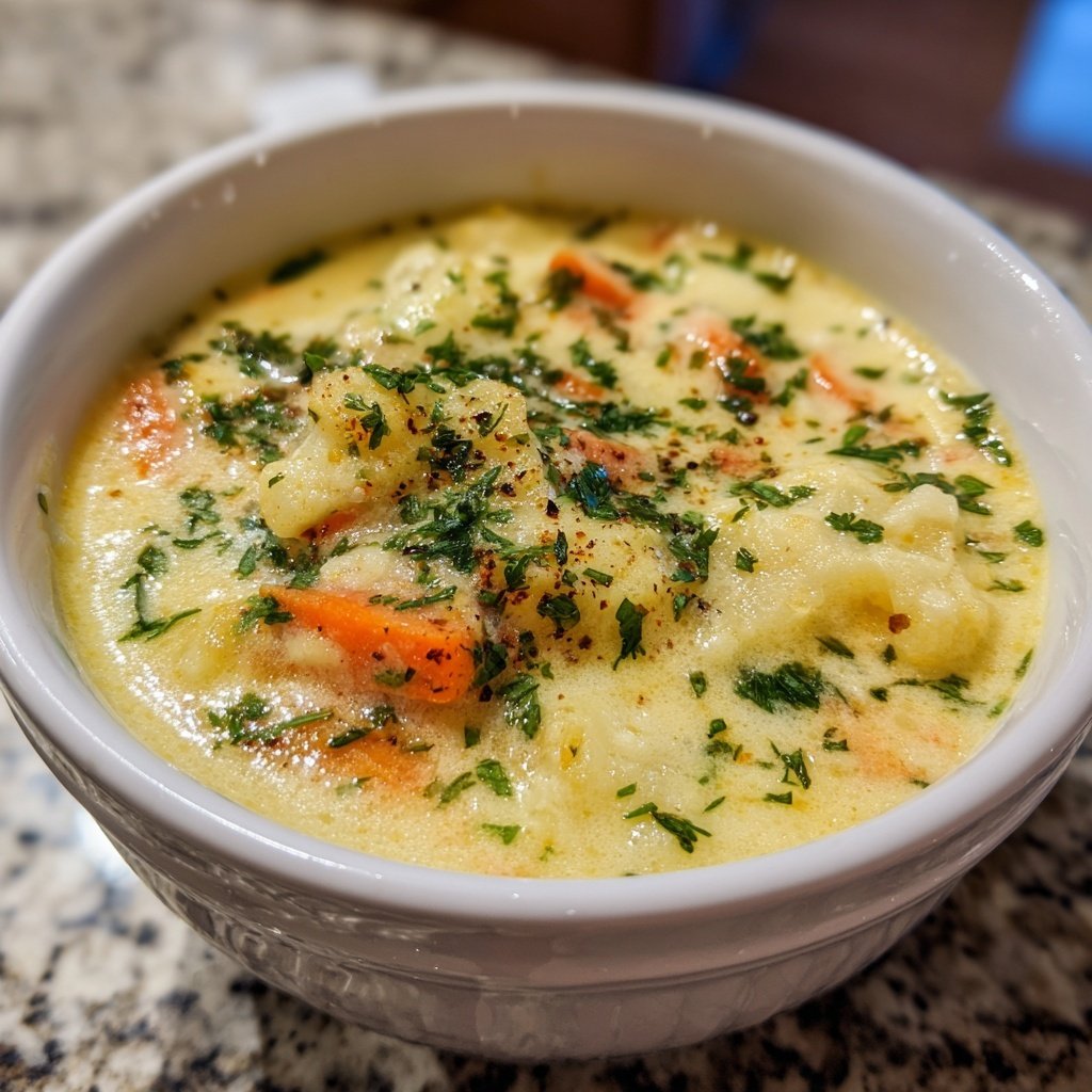 Blumenkohl Suppe Mit Karotten