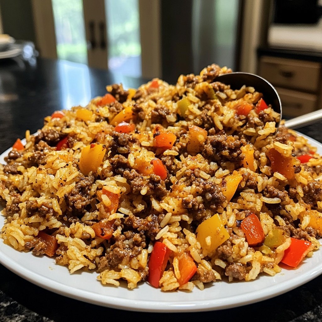 Hackfleisch Reis Pfanne