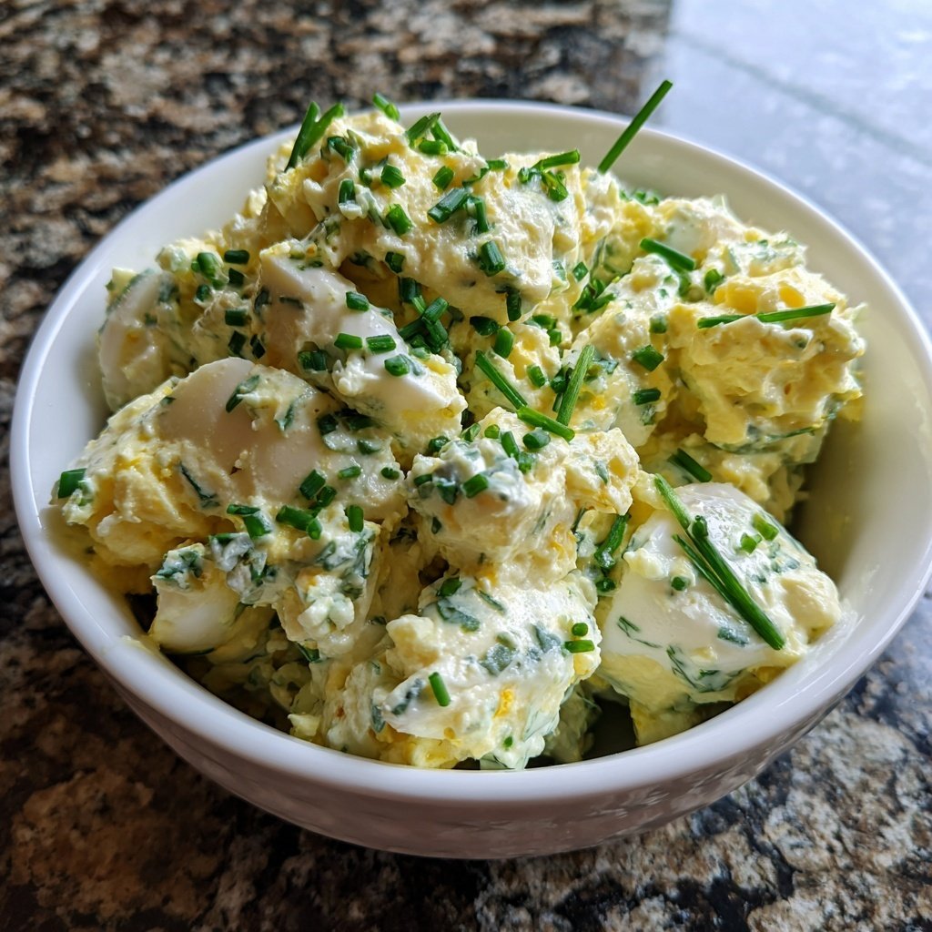 Schnell & Einfach 10-Minuten-Eiersalat mit Joghurt