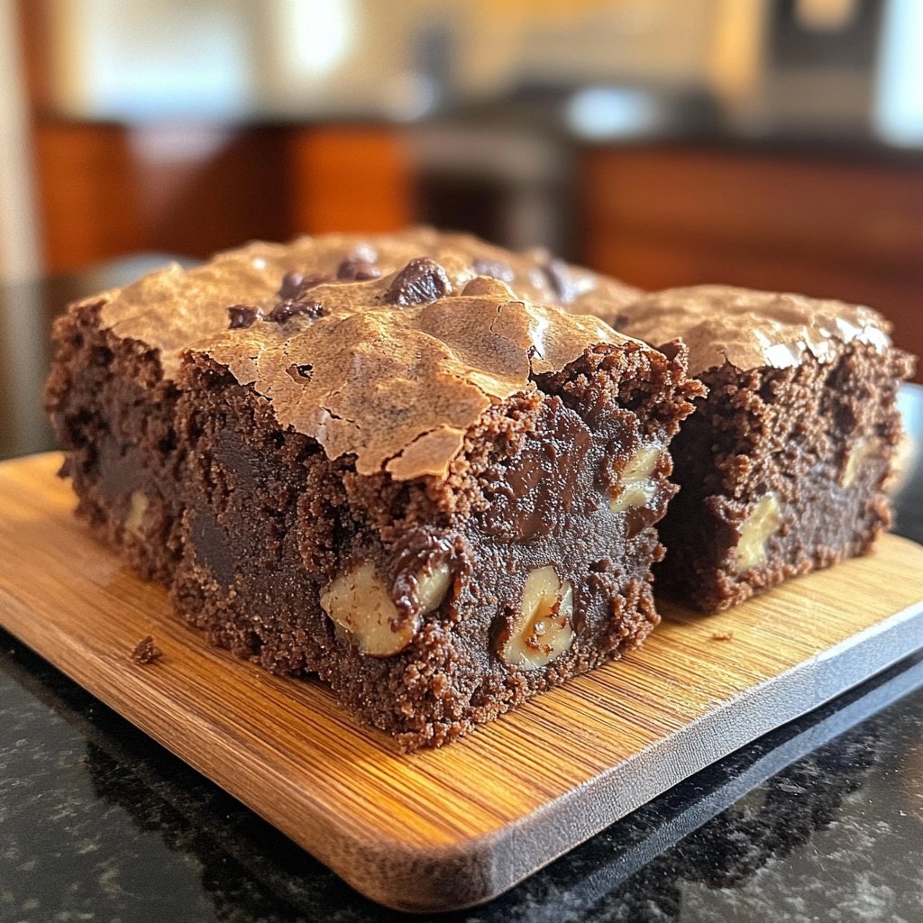 Fudgy Chewy Browkies (Brookies)