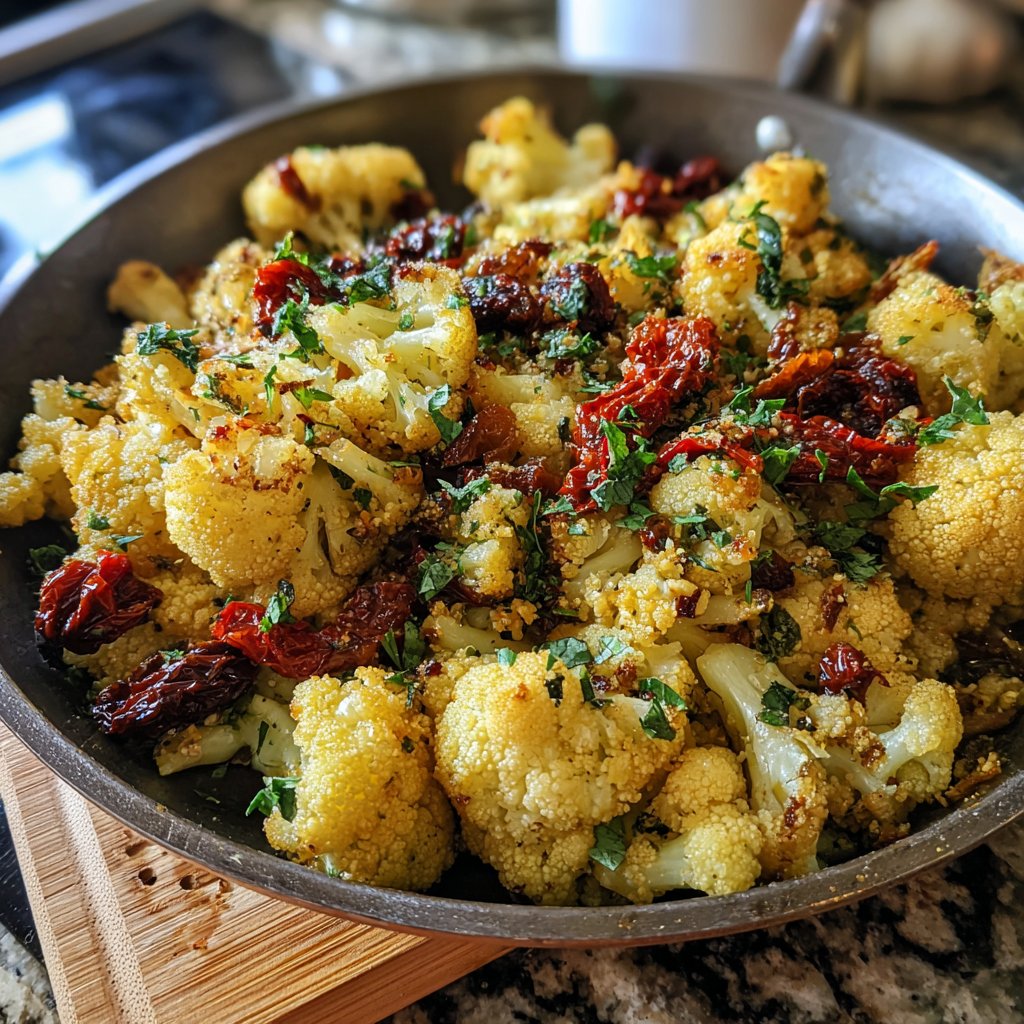 Blumenkohl Pfanne Mediterran
