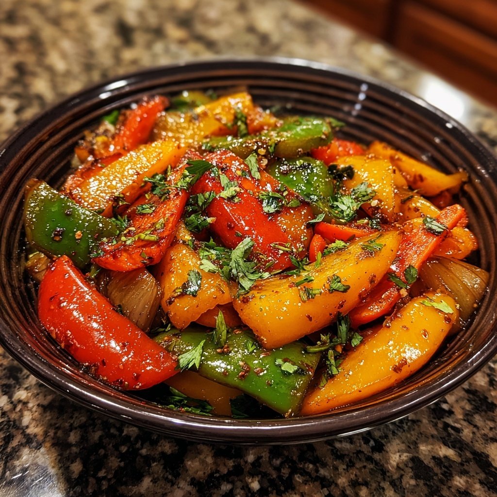 Kalorienarme Gemüsepfanne Mit Paprika