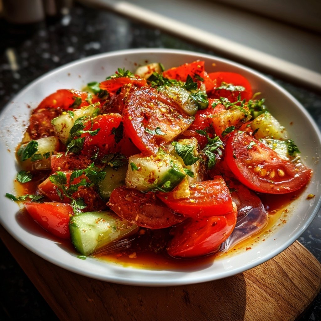 Tomaten Gurken Salat Zum Grillen