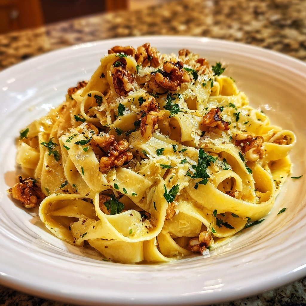 Tagliatelle mit Walnüssen